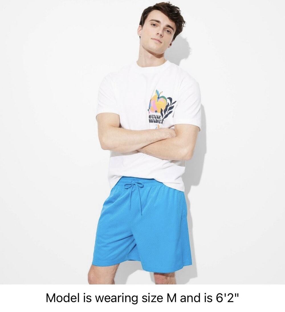 Original Use Men’s 7” Mesh Athletic Shorts Turquoise Blue L Drawstring